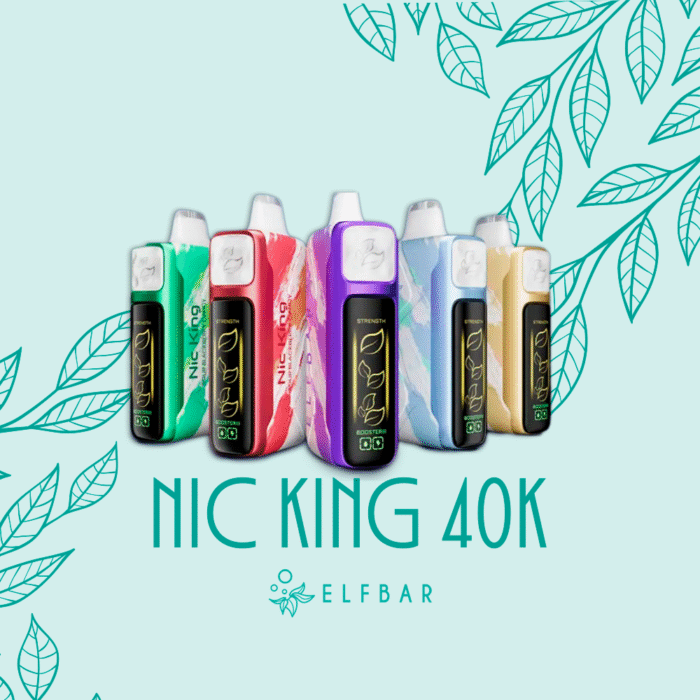 Elfbar Nic King 40K pod descartável focado em nicotina intensa e até 40.000 puffs