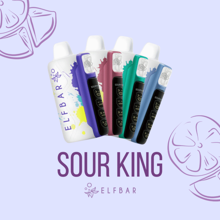 Elfbar Sour King 40K pod descartável com sabores ácidos e até 40.000 puffs
