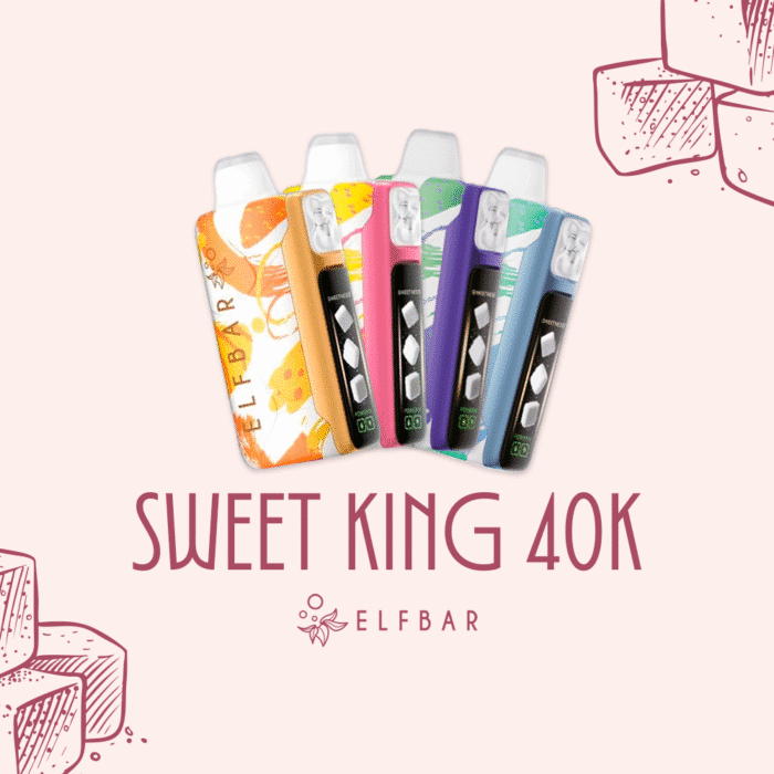 Elfbar Sweet King 40K pod descartável com controle de doçura e até 40.000 puffs