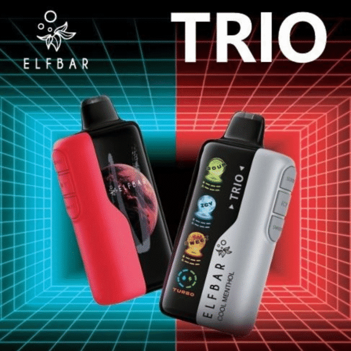 Elfbar Trio 40K pod descartável com controle de ice, sweet e sour